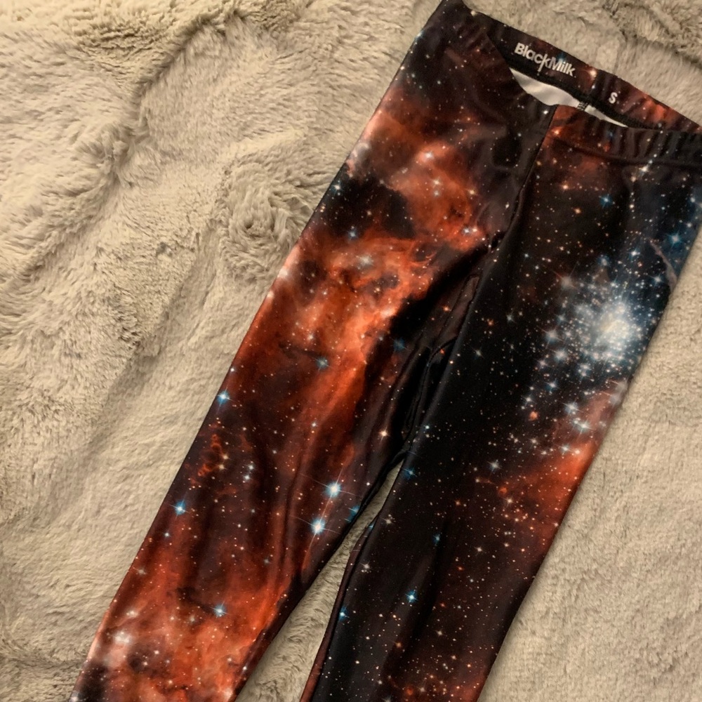 BLACKMILK Red Galaxy Leggings